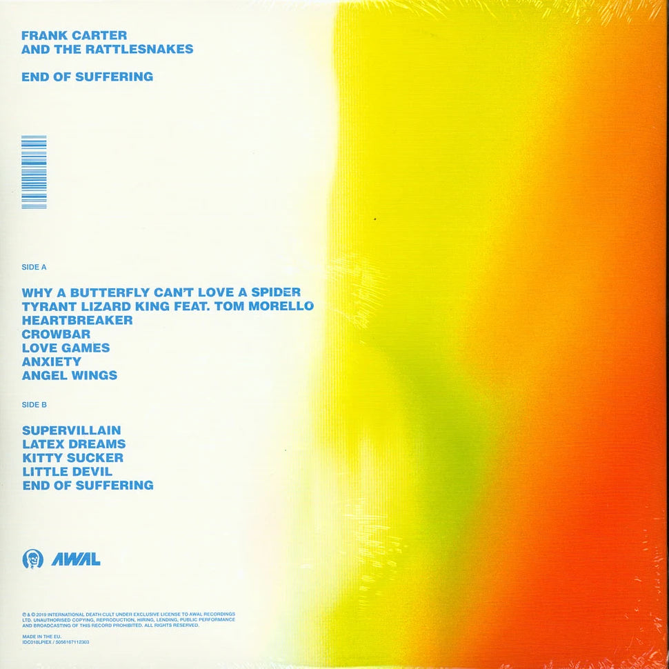 Frank Carter & the Rattlesnakes - End of Suffering - Indie exclusive (New vinyl)