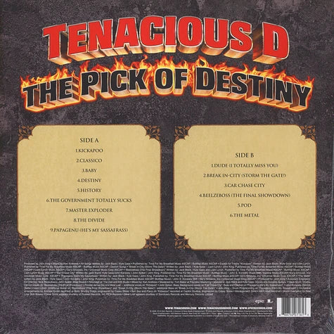 Tenacious D - The pick of Destiny (New vinyl)