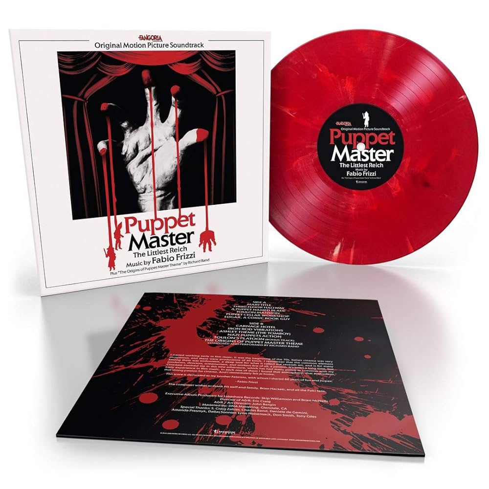 Fabio Frizzi - Puppet Master: The Little Reich - (New 'Toulon's Bloody Revenge' Colored Vinyl) (Soundtrack)