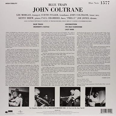 John Coltrane - Blue Train (New Vinyl)