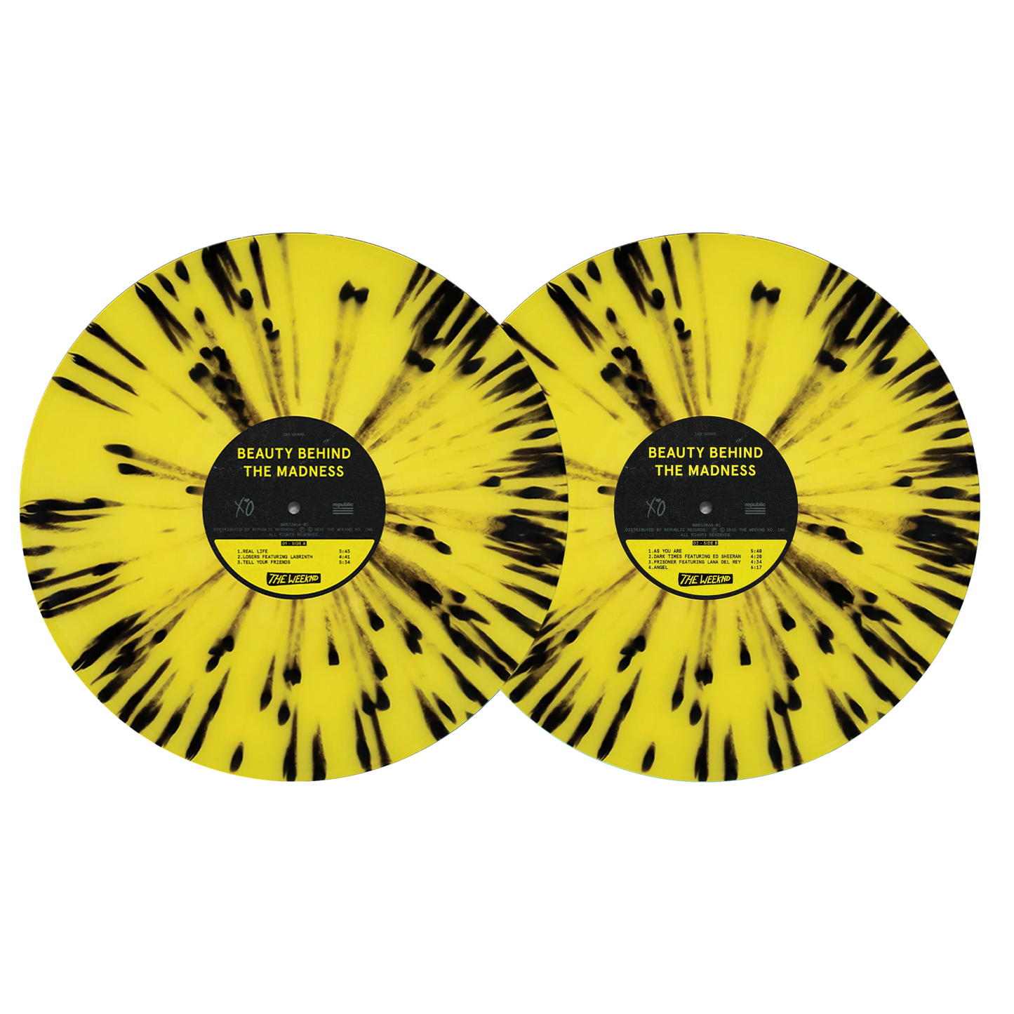 The Weeknd - Beauty Behind The Madness (New Special 5th Anniversary Yellow/Black Splatter)