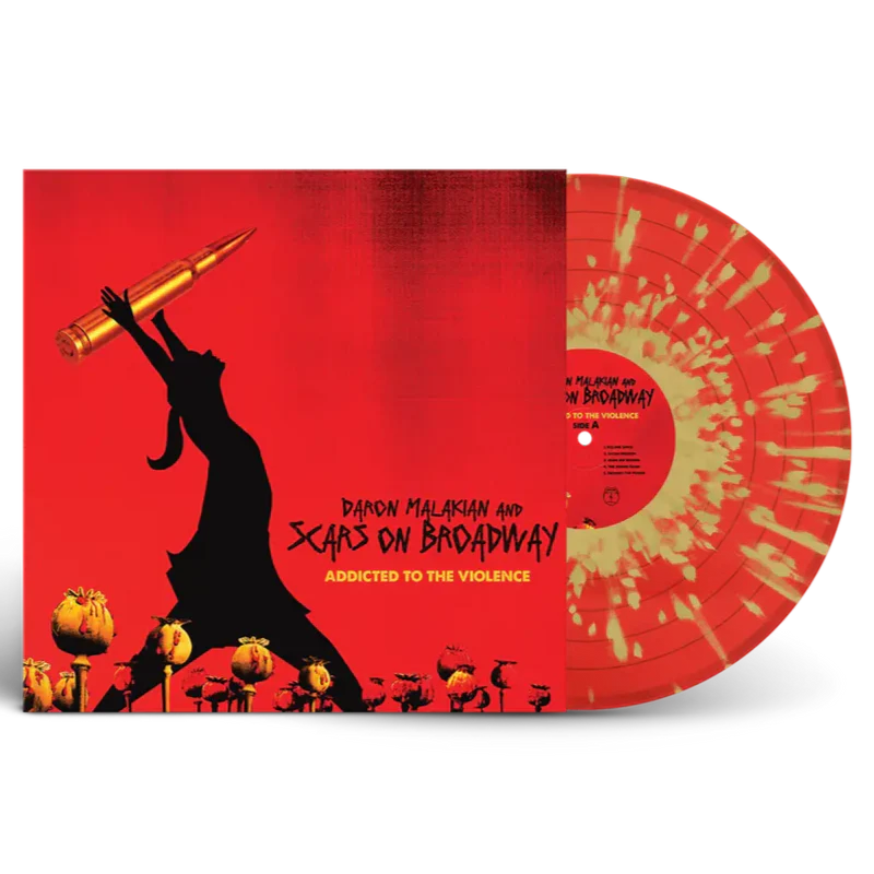 Daron Malakian And Scars On Broadway - Addicted To The Violence (Indie Exclusive New Transparent Red w/ Gold Splatter Vinyl