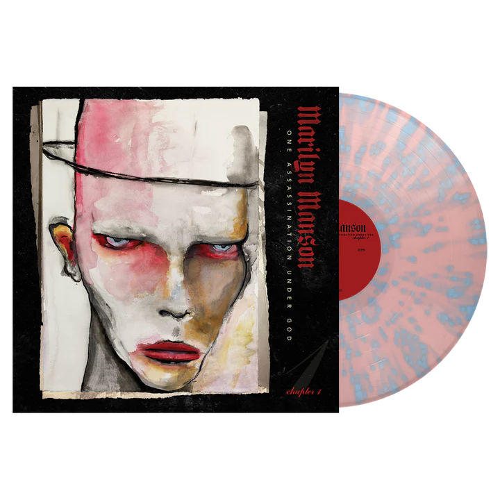 Marilyn Manson - One Assassination Under God - Chapter 1 (Pastel pink w/ blue splatter new vinyl)
