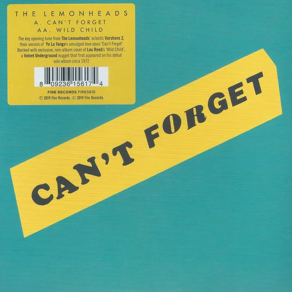 The Lemonheads - RSD 2019 Can't Forget/Wild Child 7" (new vinyl)