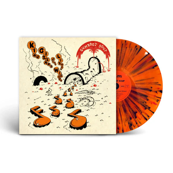 King Gizzard And The Lizard Wizard - Gumboot Soup (New Orange Translucent W/ Red Smoke & Black Splatter Vinyl)