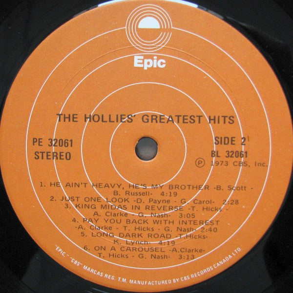 The Hollies – The Hollies' Greatest Hits (Used vinyl)