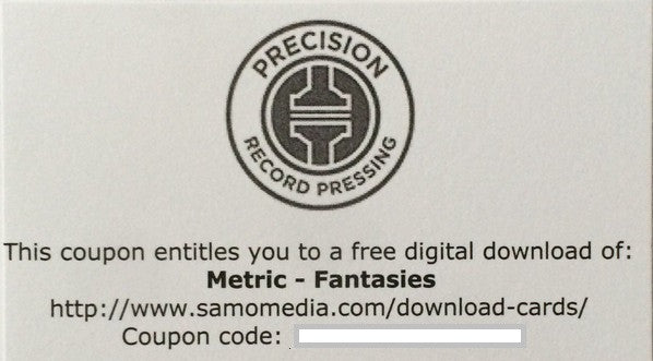 Metric – Fantasies (Used vinyl)