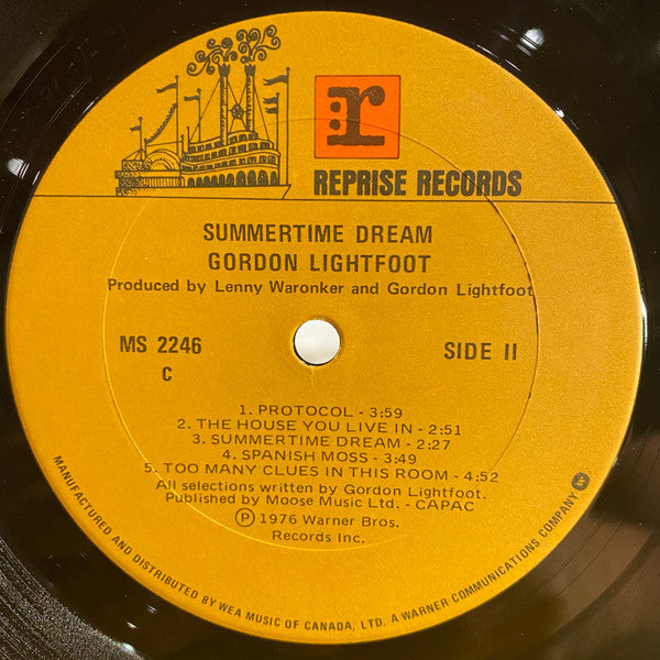 Gordon Lightfoot – Summertime Dream (Used vinyl)