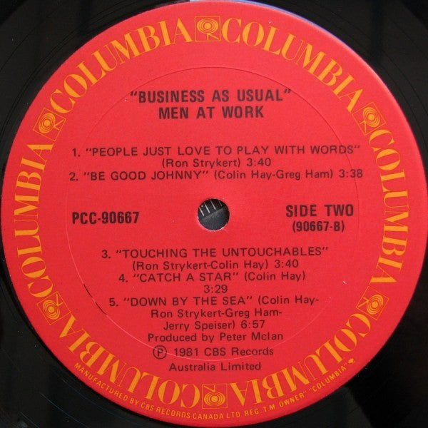 Men At Work – Business As Usual (Used vinyl)