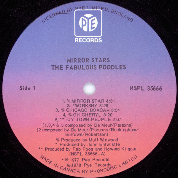 Fabulous Poodles – Mirror Stars (Used vinyl)