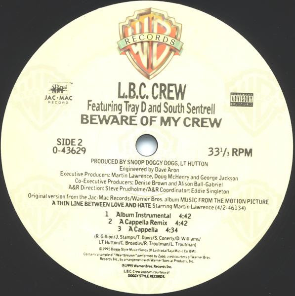 L.B.C. Crew – Beware Of My Crew (Used vinyl)