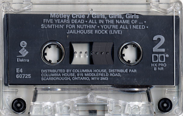Mötley Crüe – Girls, Girls, Girls (Used cassette)