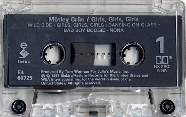 Mötley Crüe – Girls, Girls, Girls (Used cassette)