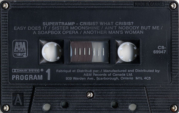 Supertramp – Crisis? What Crisis? (Used cassette)