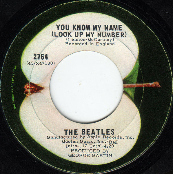 The Beatles – Let It Be/You know my name (Used vinyl)