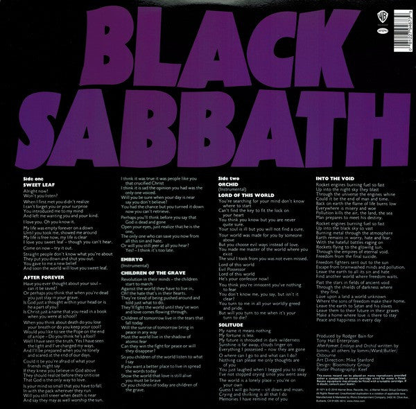 Black Sabbath - Master Of Reality (New Vinyl)