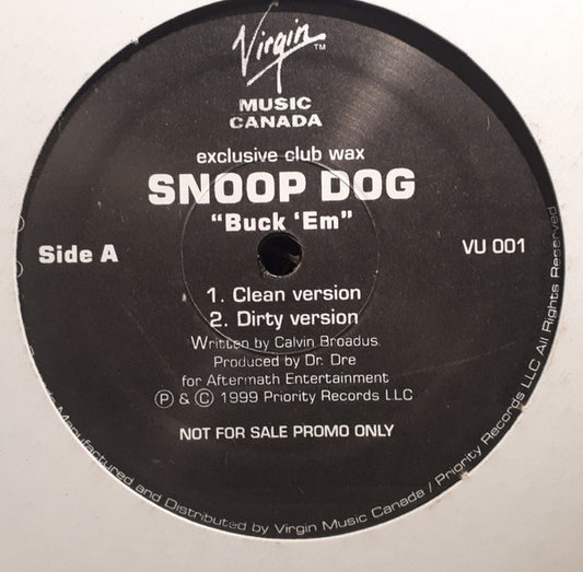 Snoop Dogg / JT Money – Buck 'Em / Playa A** Sh*t (Used vinyl)