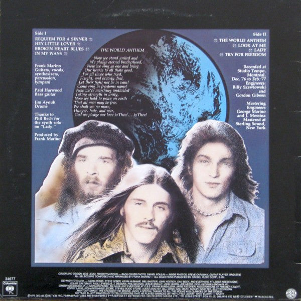 Frank Marino & Mahogany Rush – World Anthem (Used vinyl)