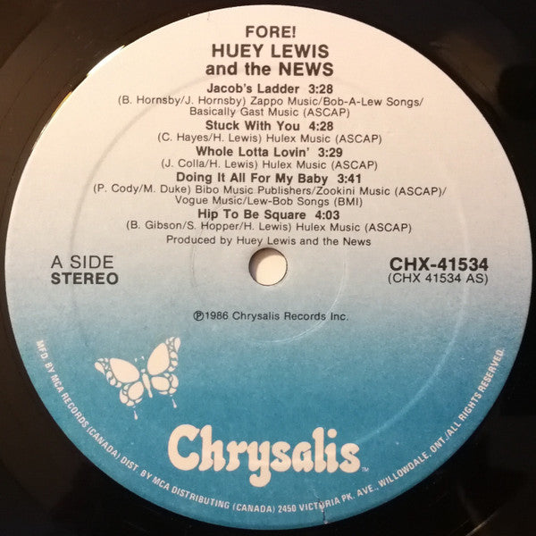 Huey Lewis And The News – Fore! (Used vinyl)