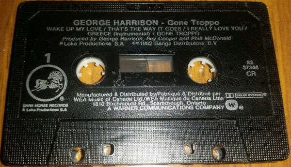 George Harrison – Gone Troppo (Used cassette)