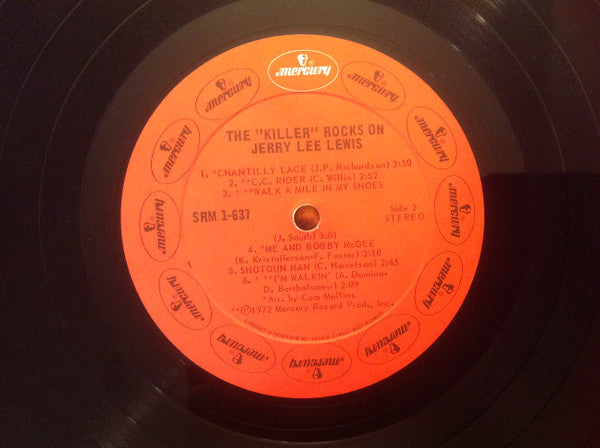 Jerry Lee Lewis – The "Killer" Rocks On (Used vinyl)