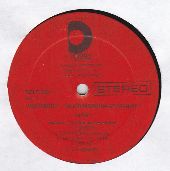 The Galaxy Generation – Hair (Used vinyl)