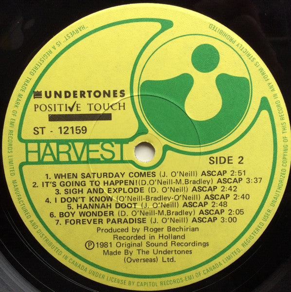 The Undertones – Positive Touch (Used vinyl)