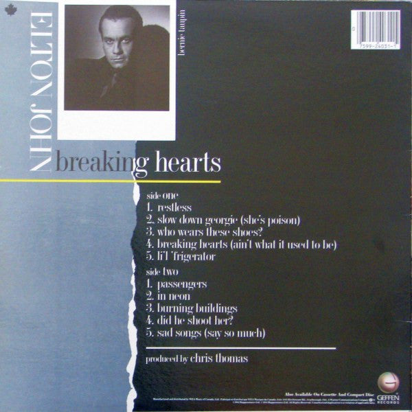 Elton John – Breaking Hearts (Used vinyl)
