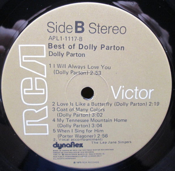 Dolly Parton – Best Of Dolly Parton (Used vinyl)