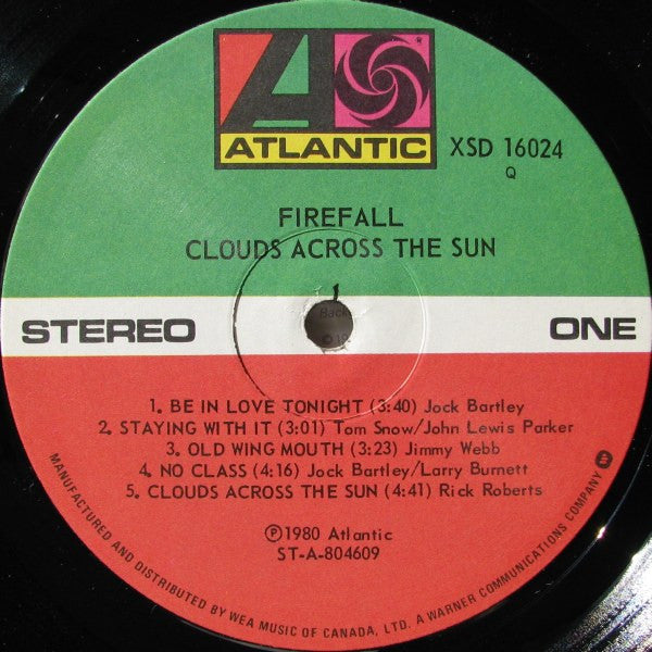 Firefall – Clouds Across The Sun (Used vinyl)