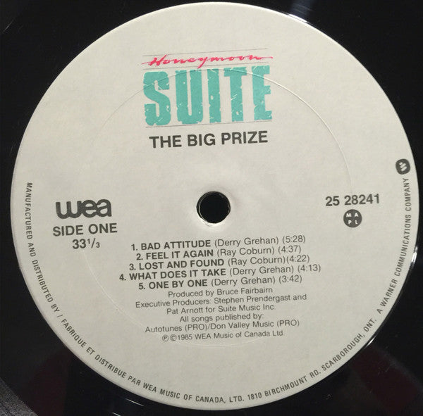 Honeymoon Suite – The Big Prize (Used vinyl)