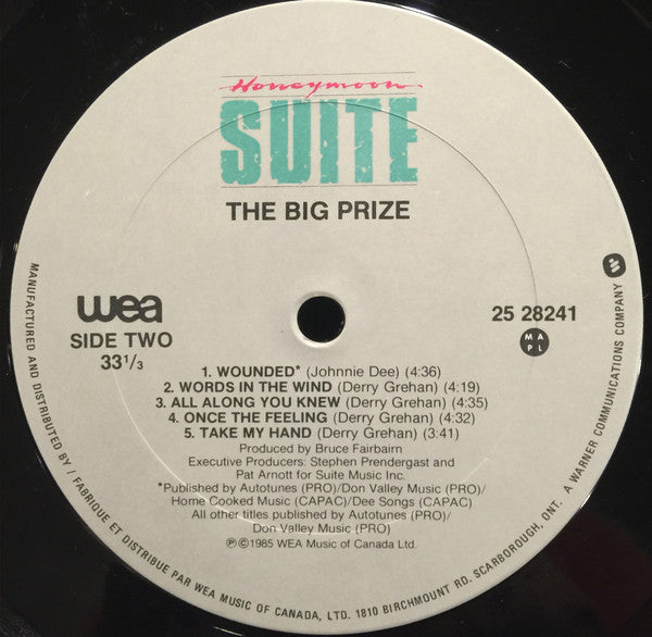 Honeymoon Suite – The Big Prize (Used vinyl)