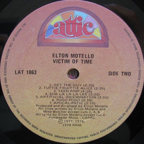 Elton Motello – Victim Of Time (Used vinyl)