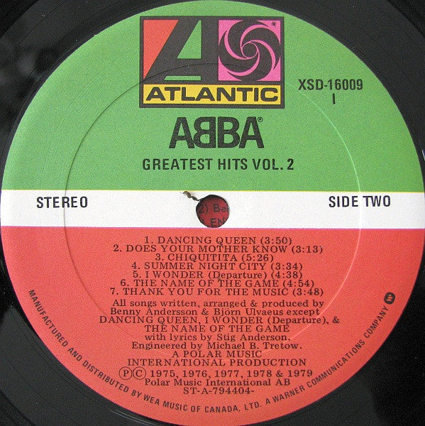 ABBA – Greatest Hits Vol. 2 (Used vinyl)