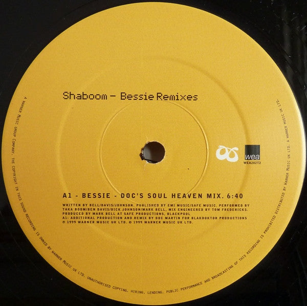 Shaboom – Bessie Remixes (Used vinyl)