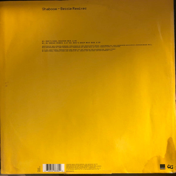 Shaboom – Bessie Remixes (Used vinyl)