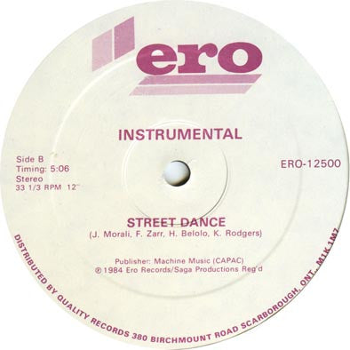 Break Machine – Street Dance (Used vinyl)