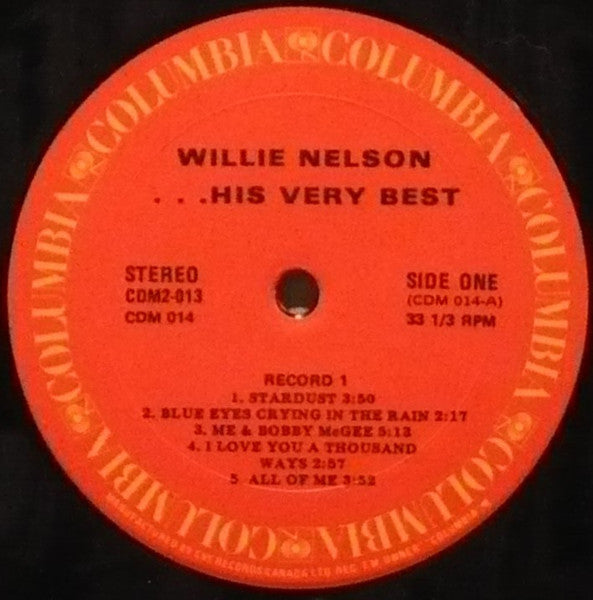 Willie Nelson – His Very Best 2LP (Used vinyl)