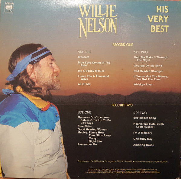Willie Nelson – His Very Best 2LP (Used vinyl)