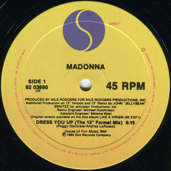 Madonna – Dress You Up (Used vinyl)