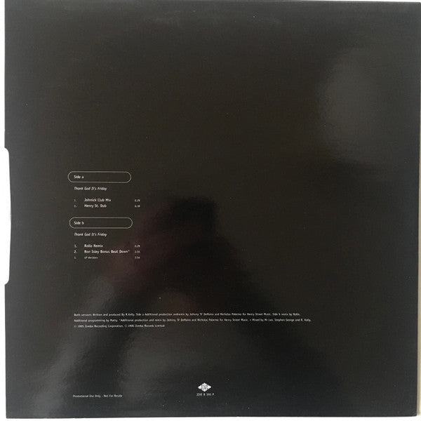 R. Kelly – Thank God It's Friday (Used vinyl)