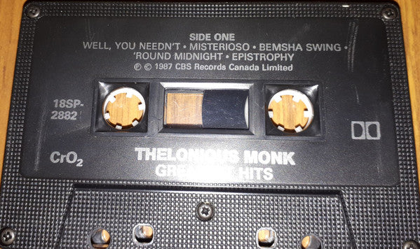 Thelonious Monk – Monk's Greatest Hits (Used cassette)
