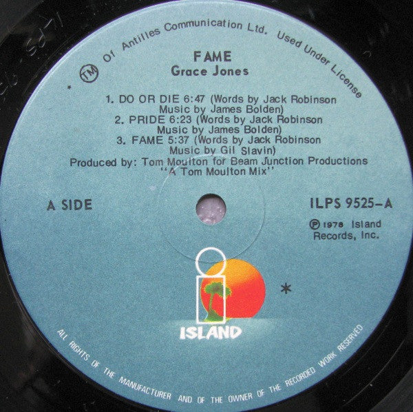 Grace Jones – Fame (Used vinyl)