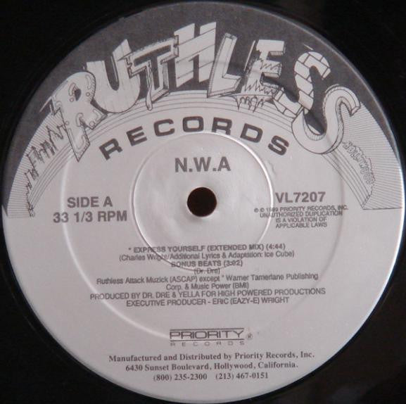 N.W.A* – Express Yourself (Used vinyl)