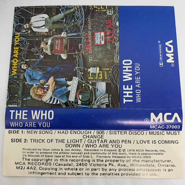 The Who – Who Are You (Used cassette)