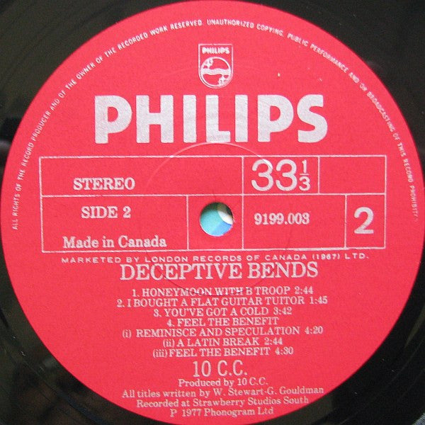 10cc – Deceptive Bends (Used vinyl)