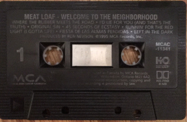 Meat Loaf – Welcome To The Neighborhood (Used cassette)