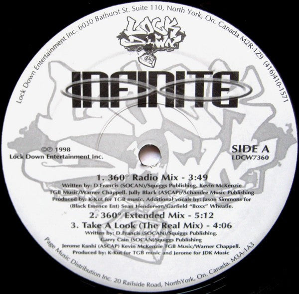 Infinite (3) – 360° / Take A Look / Wise Guy's (Used vinyl)