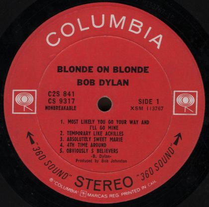 Bob Dylan – Blonde On Blonde (Used vinyl)