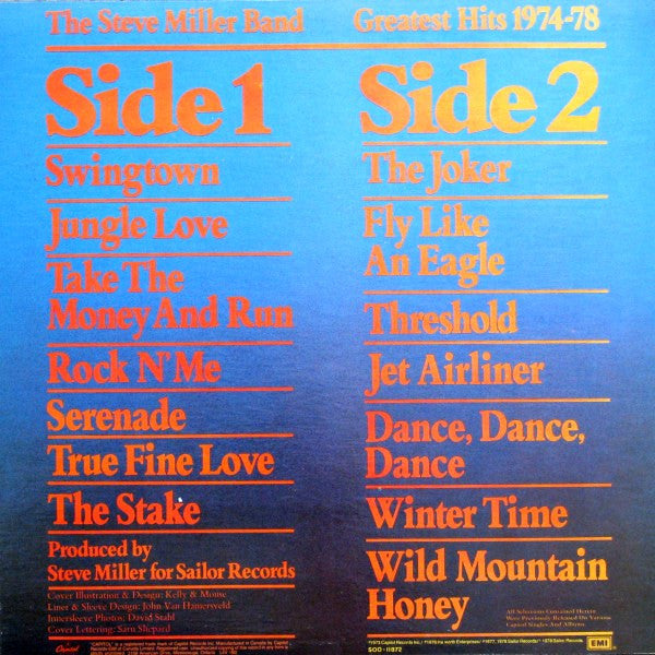 Steve Miller Band – Greatest Hits 1974-78 (Used vinyl)